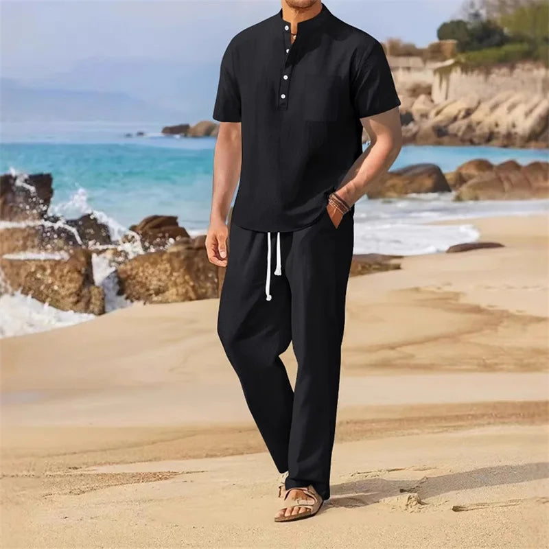 Men's Casual Two Piece Outfit for Stylish Spring and Summer - Ky Ky Kiwi