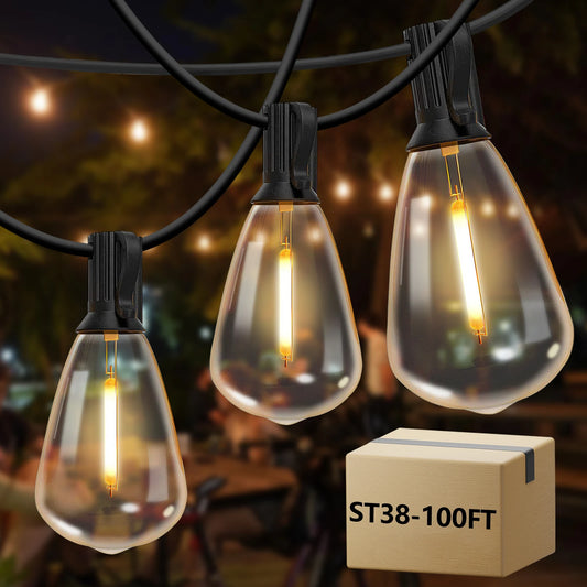 Waterproof Outdoor String Lights with Vintage Edison Bulbs - Ky Ky Kiwi