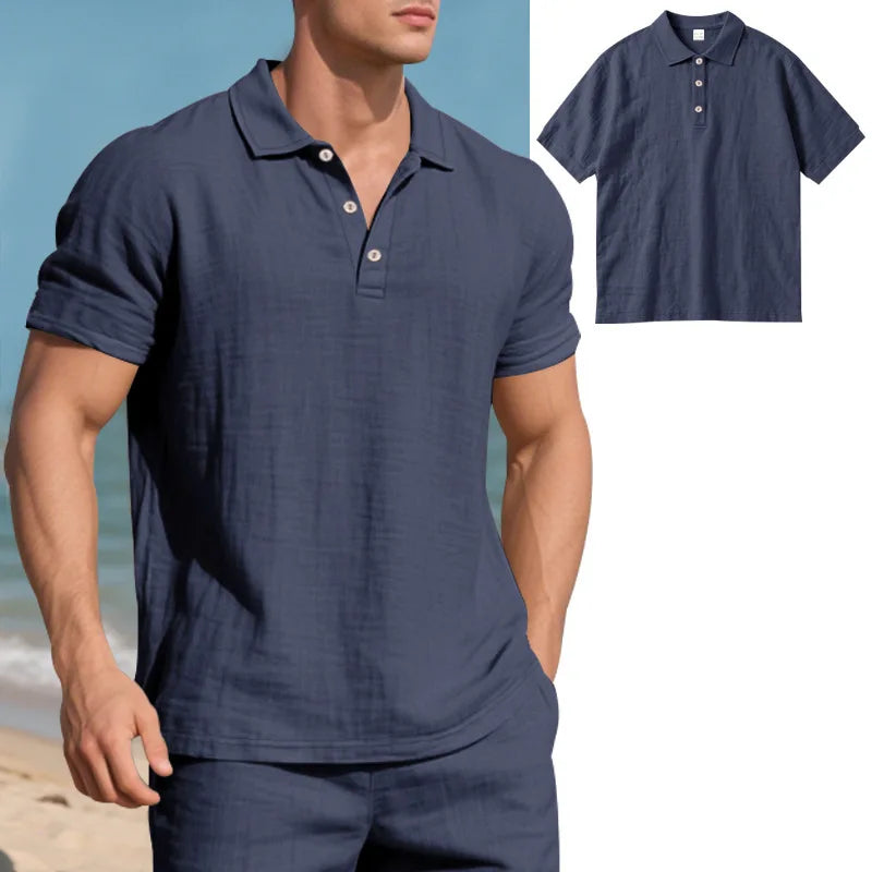 Men's Casual Linen Shirt for Stylish Summer Outfits - Ky Ky Kiwi