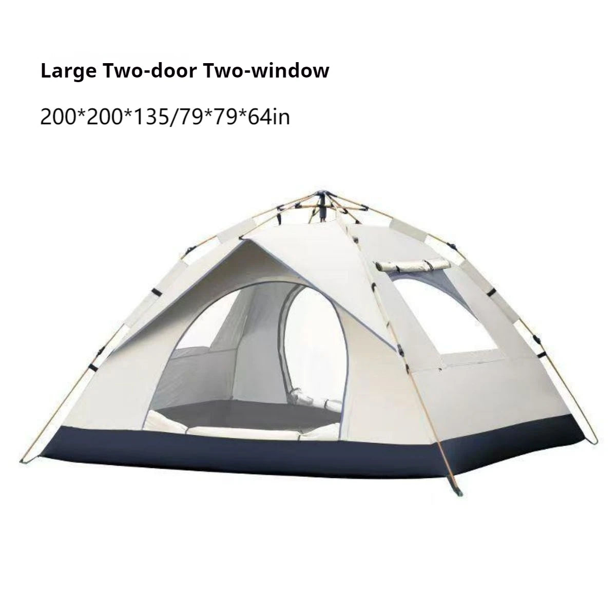 Automatic Quick-Opening Camping Tent with Two Doors and Windows - Ky Ky Kiwi