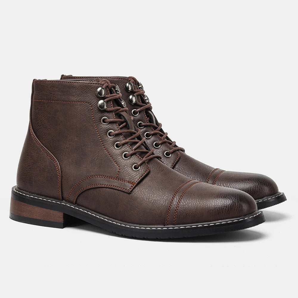 Classical Brogue Chelsea Boots for Stylish Men - Ky Ky Kiwi
