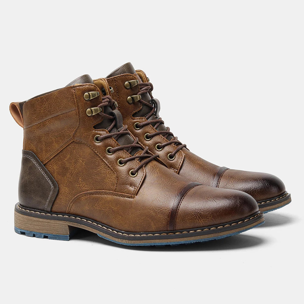 Classical Brogue Chelsea Boots for Stylish Men - Ky Ky Kiwi