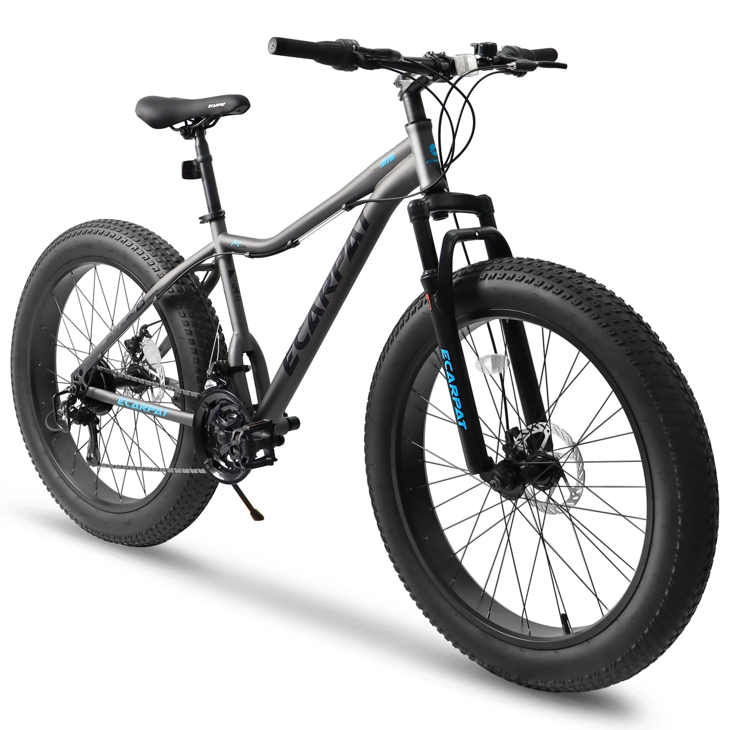 Ecarpat Adventure Mountain Bike with Fat Tires and Disc Brakes - Ky Ky Kiwi