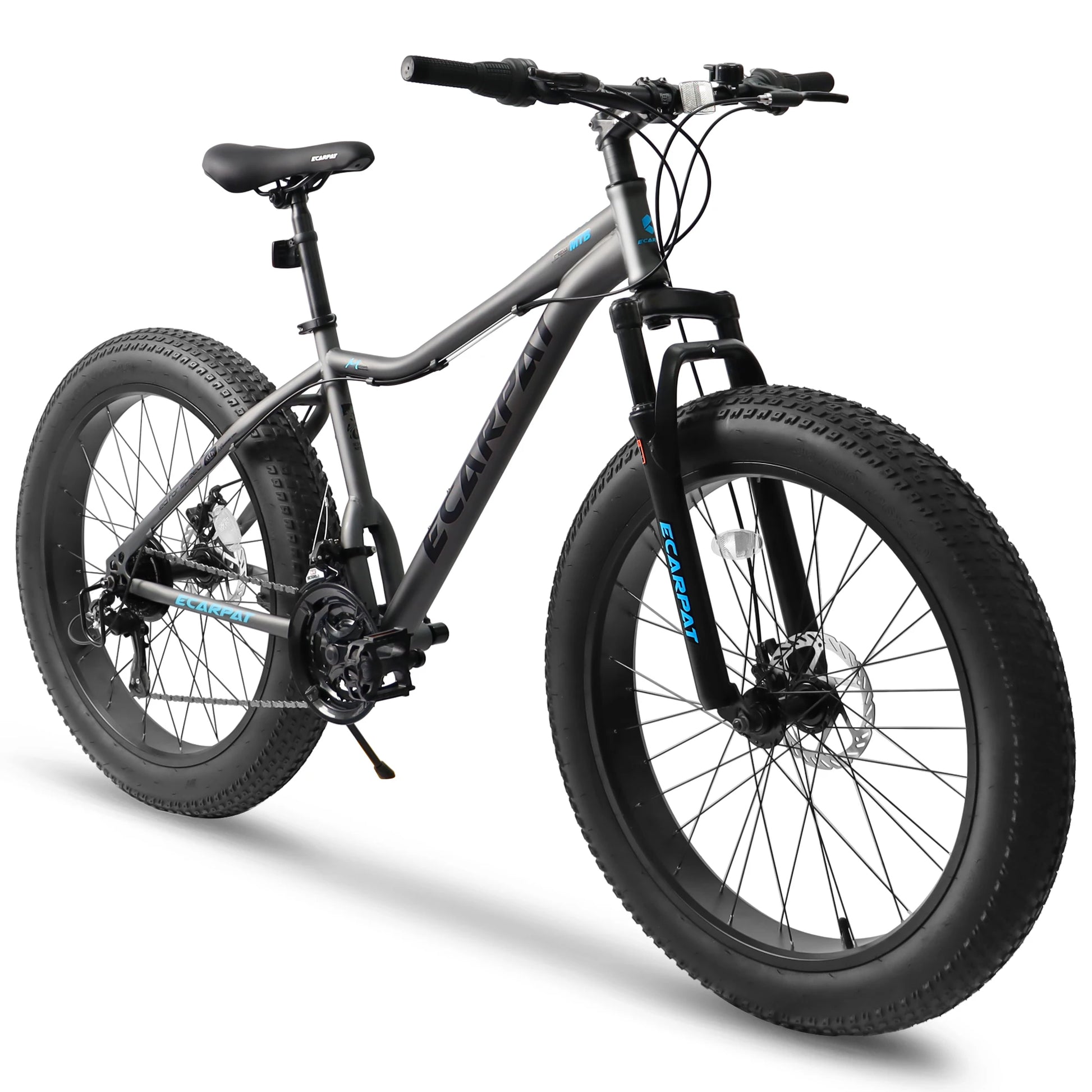 Ecarpat Adventure Mountain Bike with Fat Tires and Disc Brakes - Ky Ky Kiwi