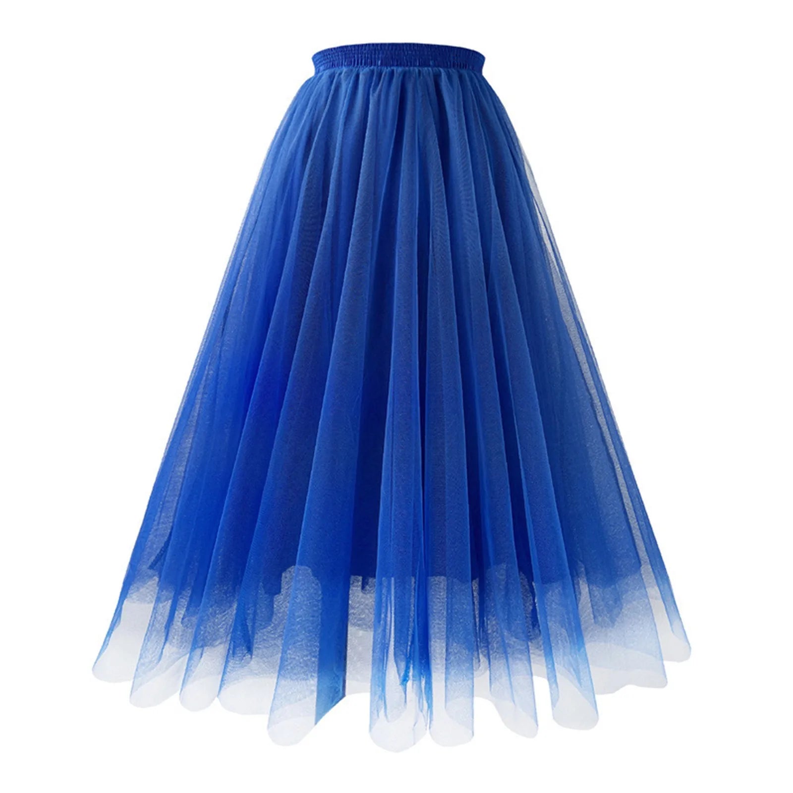 Vintage High Waist Tulle Skirt for Women Elegant Pleated Design - Ky Ky Kiwi