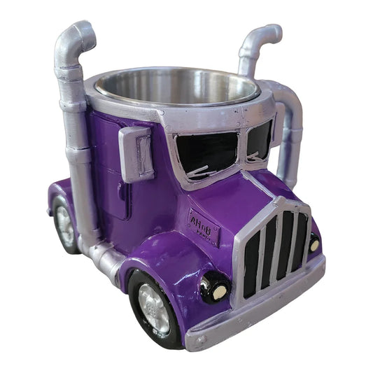 1PCS Creative Truck Design Coffee Mug 11 Ounces Semi-trailer Water Cup Desktop Home Kitchen Semi Truck Coffee Cup Ornament