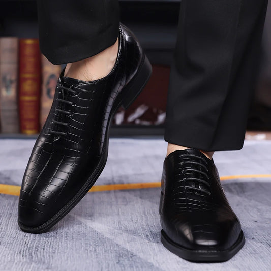 Luxury Men's Leather Brogue Oxford Shoes for Formal Occasions - Ky Ky Kiwi