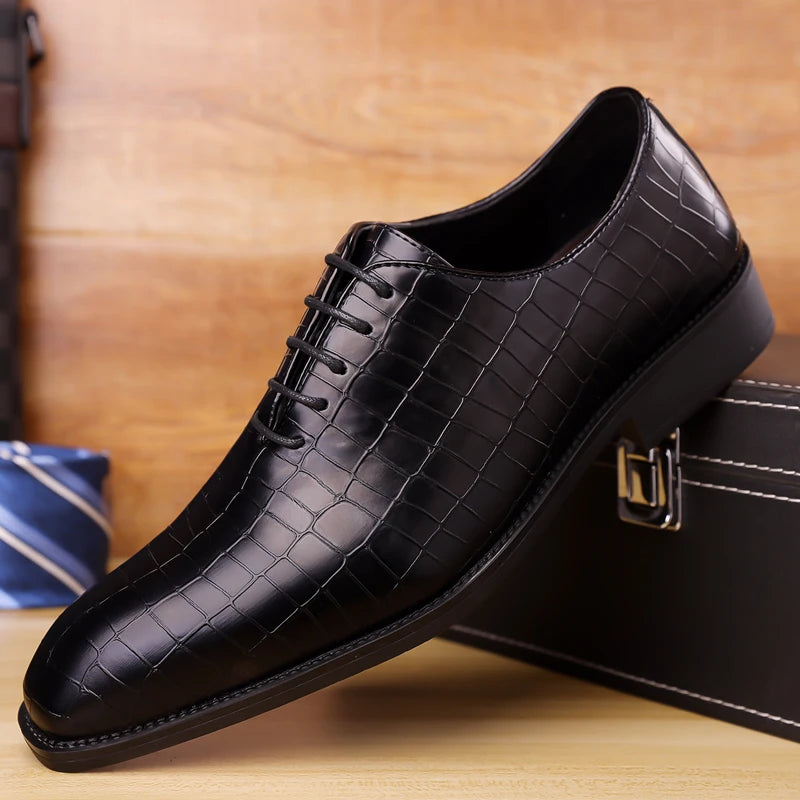 Luxury Men's Leather Brogue Oxford Shoes for Formal Occasions - Ky Ky Kiwi