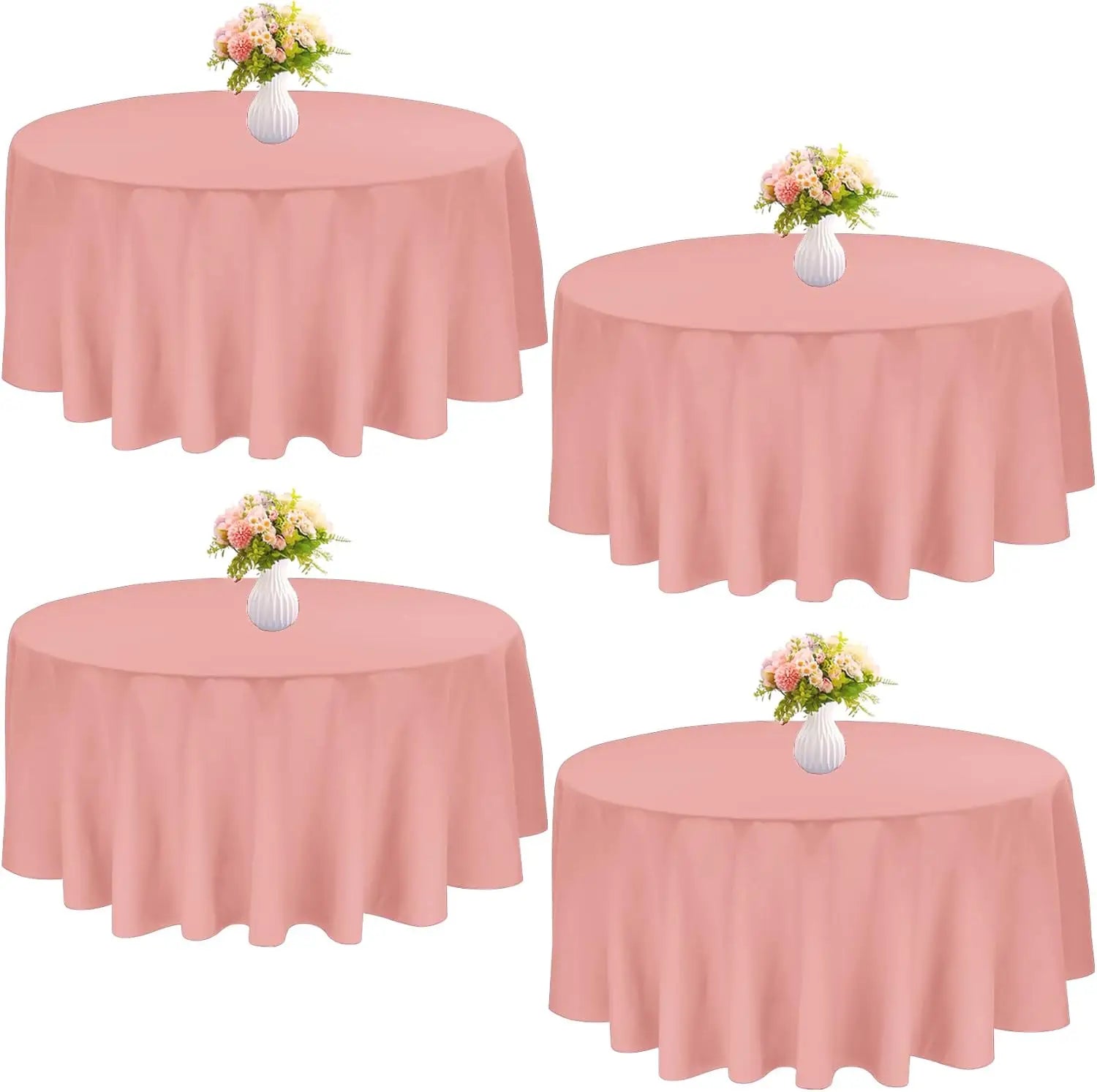 Round Polyester Tablecloths for Elegant Dining Experiences - Ky Ky Kiwi