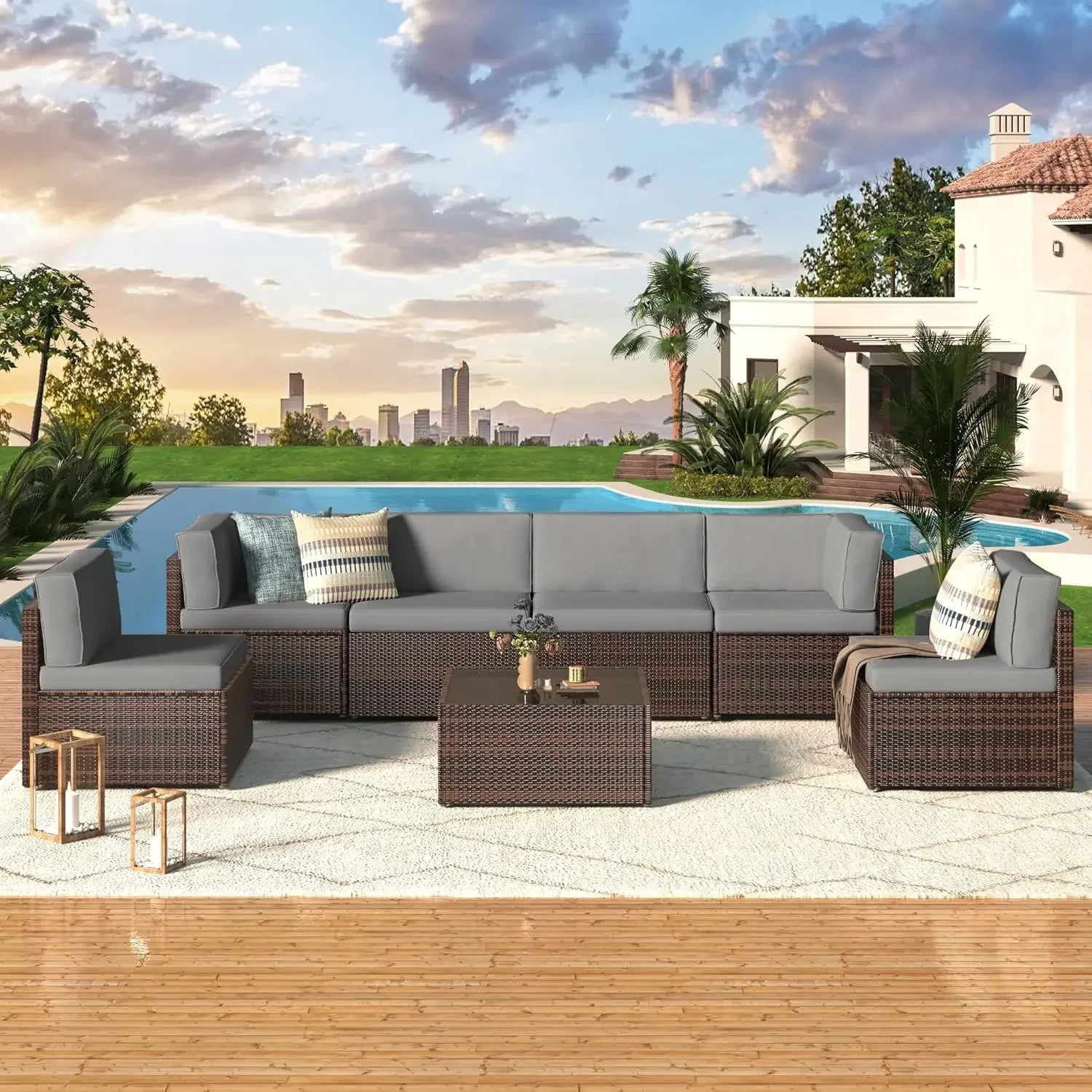 Elegant Outdoor Patio Furniture Set for Relaxing Gatherings - Ky Ky Kiwi