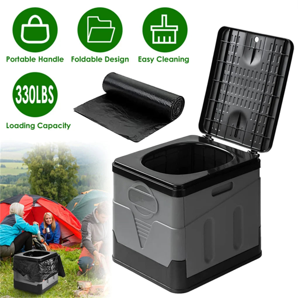 Portable Emergency Toilet with Carry Bag for Outdoor Use - Ky Ky Kiwi