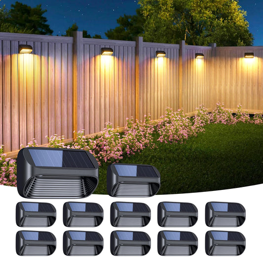Solar Powered Fence Lights for Outdoor Patio and Yard Decor - Ky Ky Kiwi