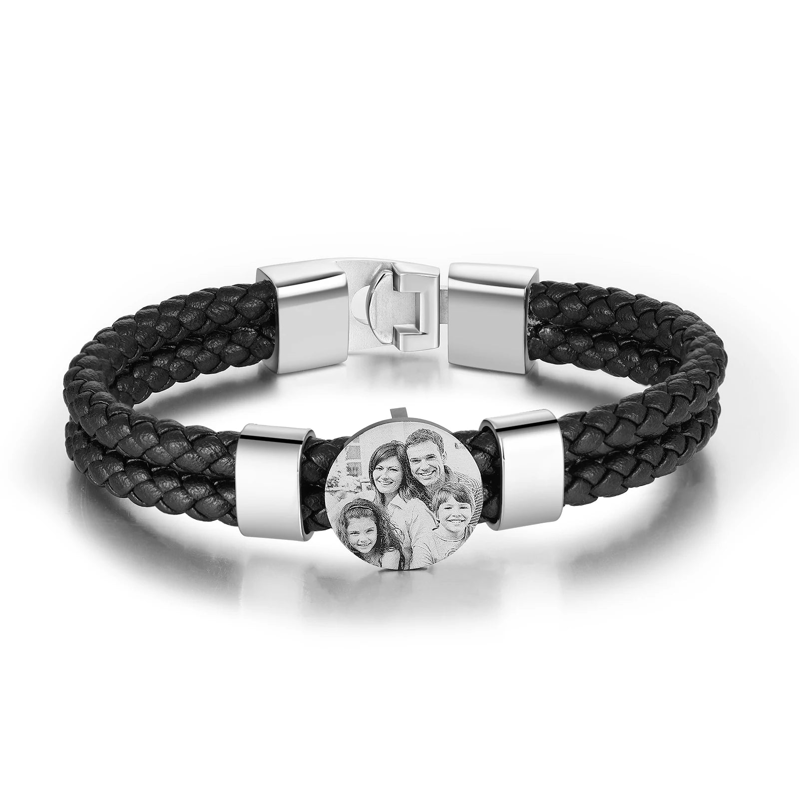 Personalized Leather Bracelets for Men with Custom Name Charms - Ky Ky Kiwi