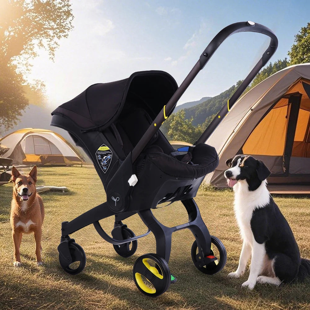 4-in-1 Baby Stroller Travel System With Compact Car Seat - Ky Ky Kiwi
