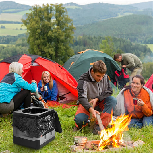 Portable Emergency Toilet with Carry Bag for Outdoor Use - Ky Ky Kiwi