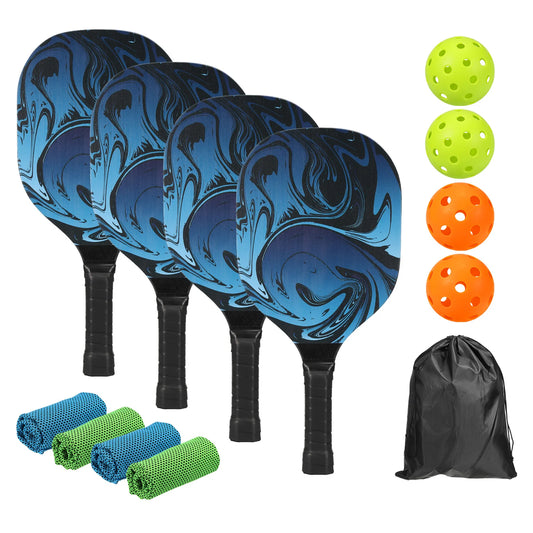 Premium Pickleball Paddle Set with Cushioned Grip and Accessories - Ky Ky Kiwi