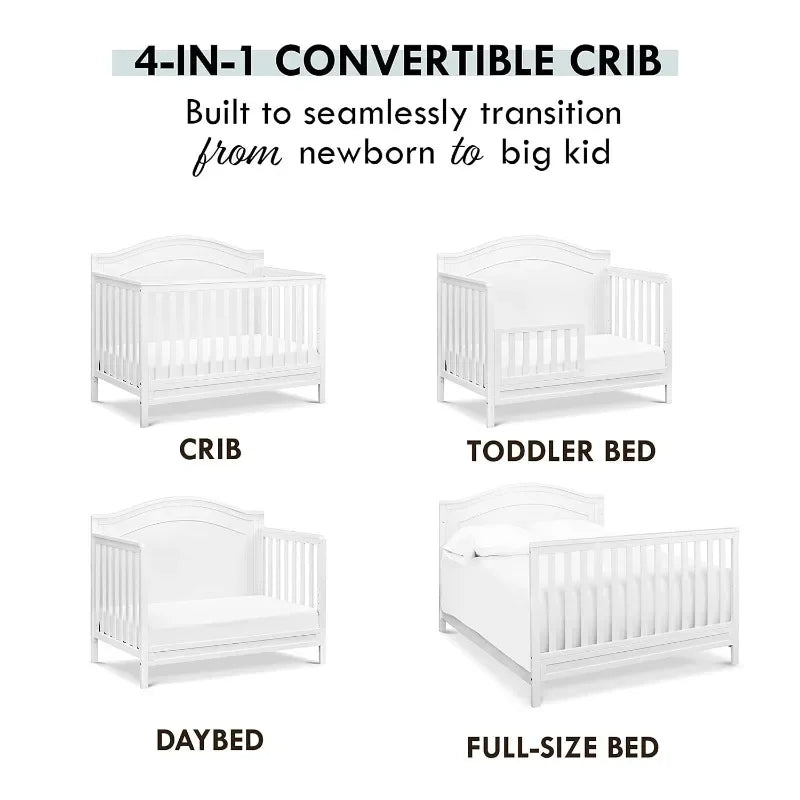 DaVinci Charlie 4-in-1 Convertible Crib for Growing Infants - Ky Ky Kiwi