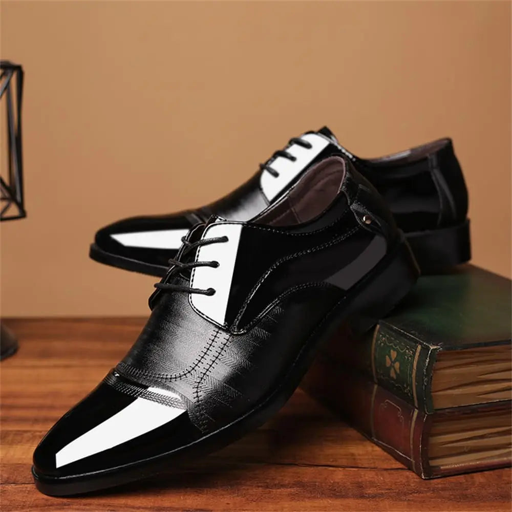 Men's Classic Patent Leather Dress Shoes for Business and Formal Wear - Ky Ky Kiwi
