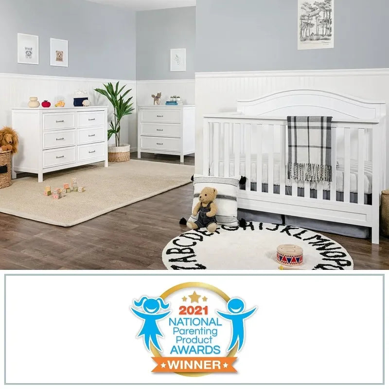 DaVinci Charlie 4-in-1 Convertible Crib for Growing Infants - Ky Ky Kiwi