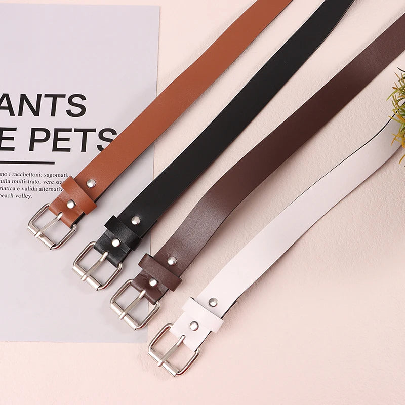 Fashionable Faux Leather Waist Belt with Metal Buckle - Ky Ky Kiwi