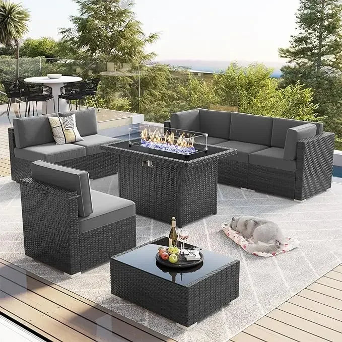 Outdoor Furniture Replacement Cushions for Patio Sectional Sofa Set - Ky Ky Kiwi