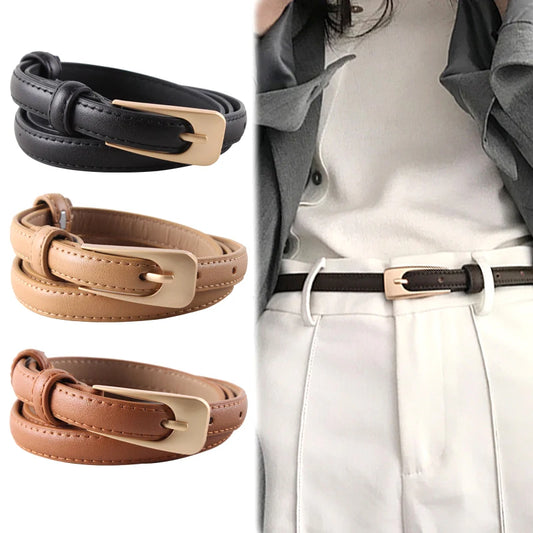 Women's Vintage Minimalist Thin Belt for Skirts and Jeans - Ky Ky Kiwi