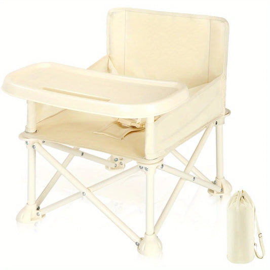 Stylish High Chair with Adjustable Footrest and Detachable Cushion - Ky Ky Kiwi