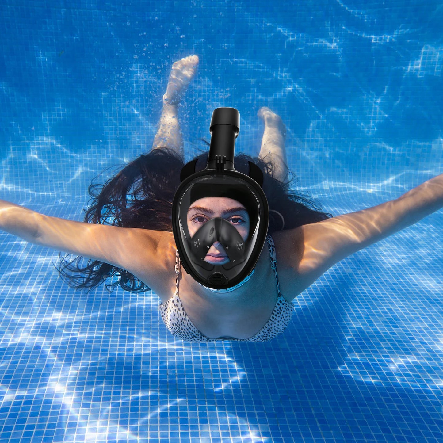 Professional Full Face Snorkel Mask for Ultimate Underwater Experience - Ky Ky Kiwi