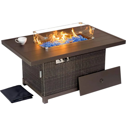 Outdoor Propane Fire Pit Table for Cozy Gatherings - Ky Ky Kiwi