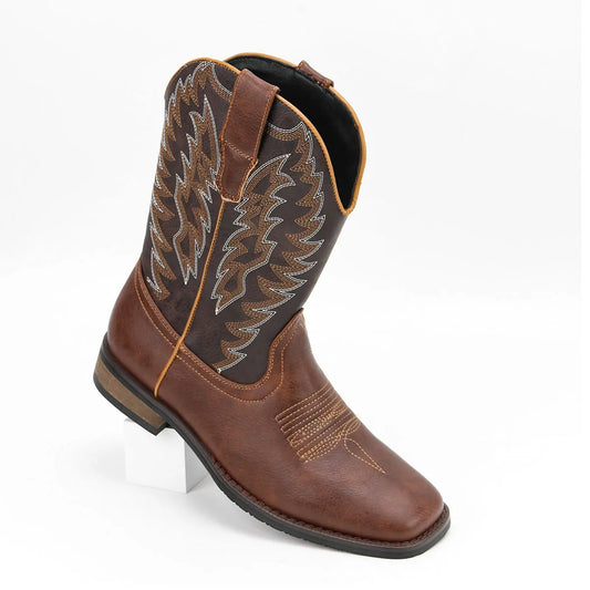 Men's Stylish Phoenix Embroidered Western Cowboy Boots - Ky Ky Kiwi