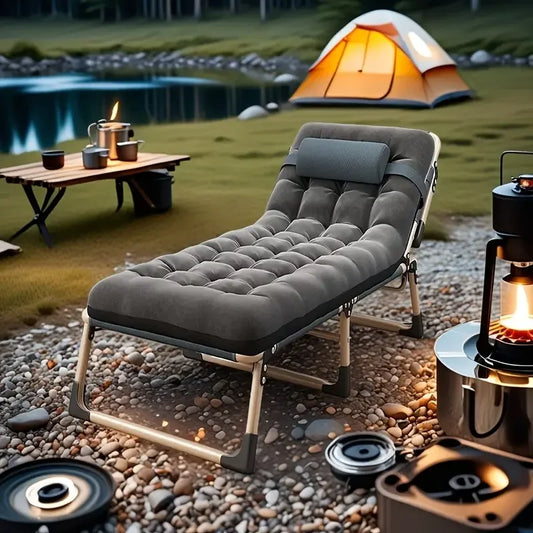 Adjustable Folding Camping Cot Bed for Outdoor Relaxation - Ky Ky Kiwi