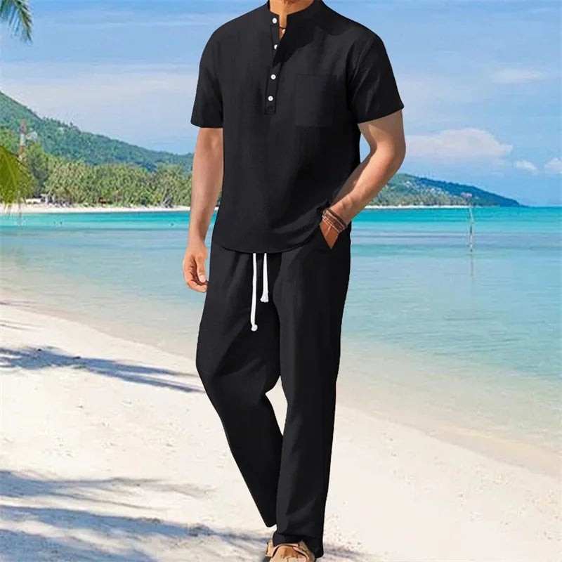 Men's Casual Two Piece Outfit for Stylish Spring and Summer - Ky Ky Kiwi
