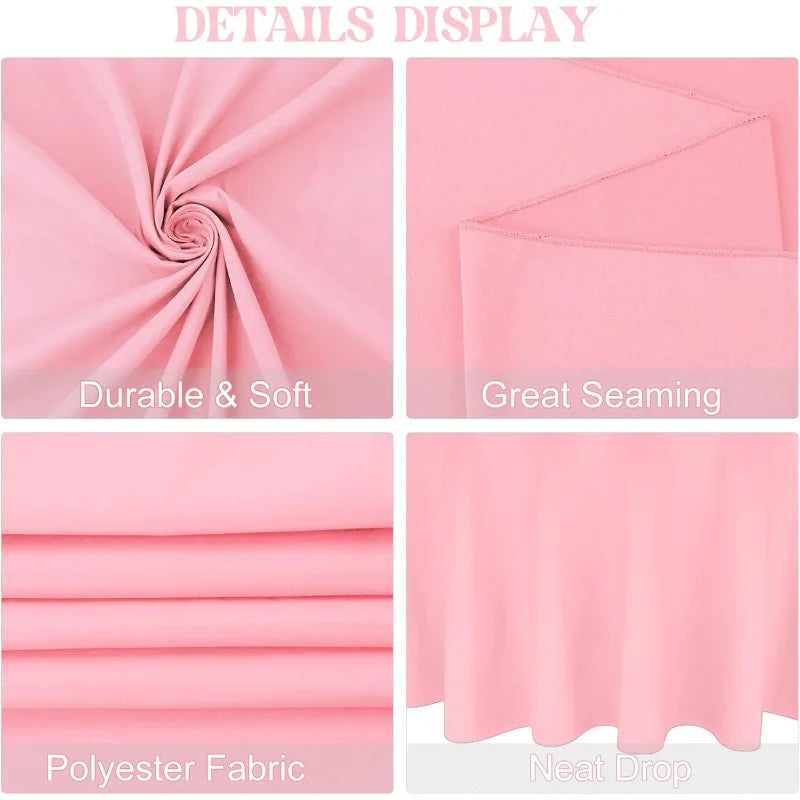 Round Polyester Tablecloths for Elegant Dining Experiences - Ky Ky Kiwi