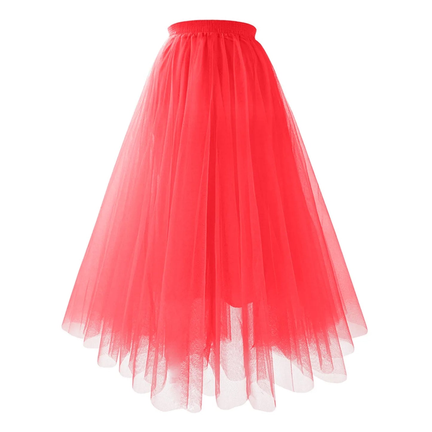 Vintage High Waist Tulle Skirt for Women Elegant Pleated Design - Ky Ky Kiwi
