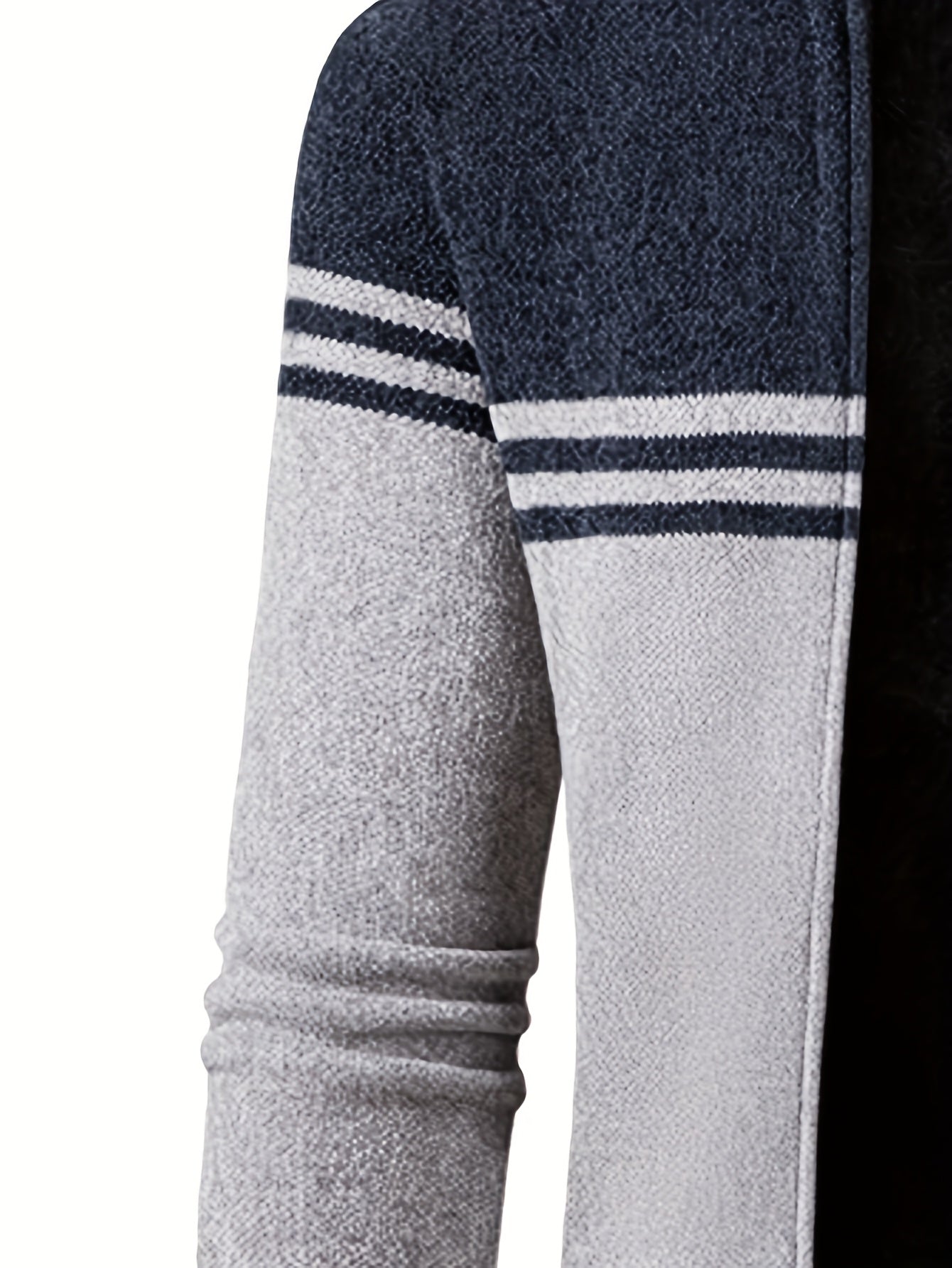 Mens Slim Fit Zip Up Cardigan Jacket Thick Warm Knit Coat With Full Zip Front For Office And Formal Wear