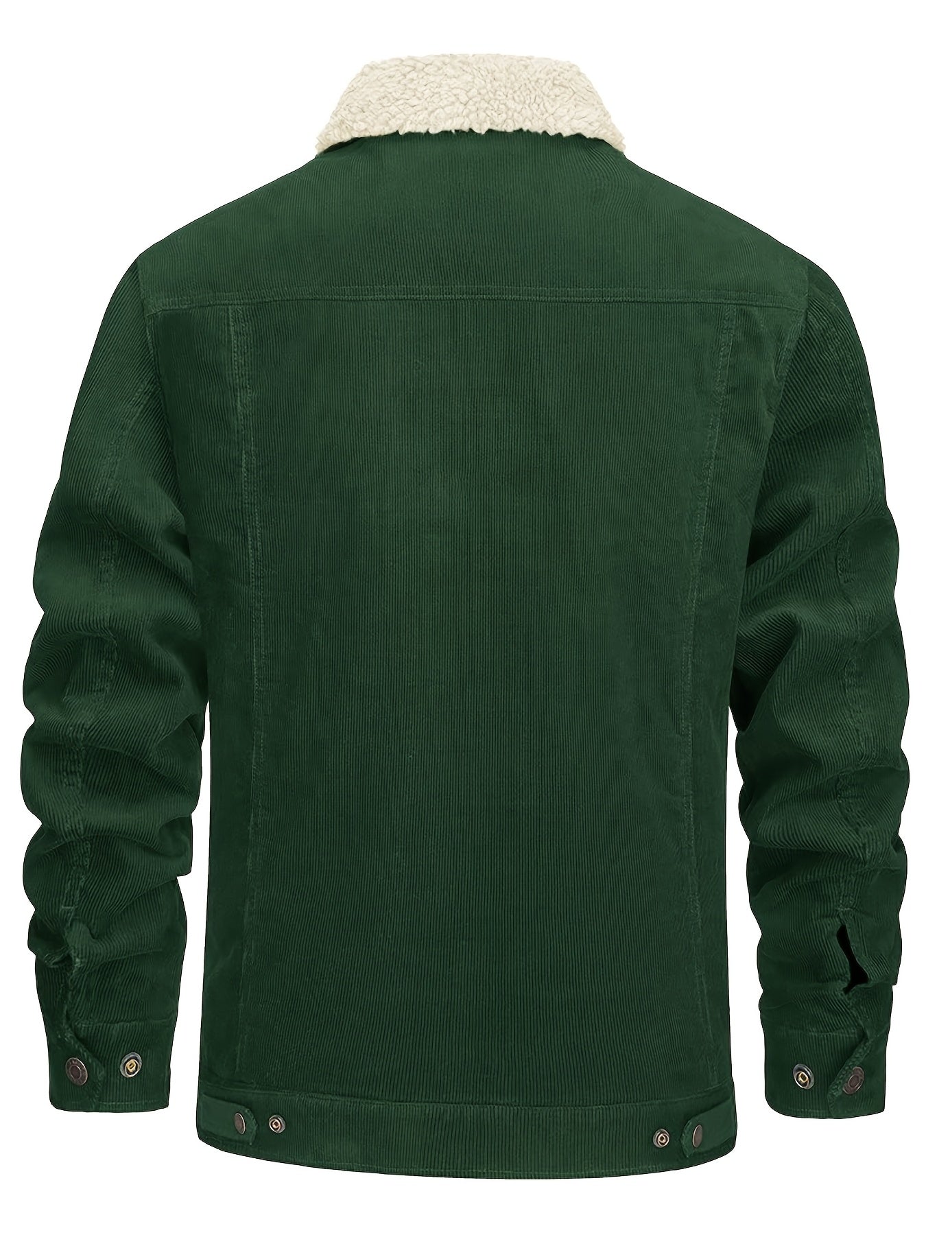 EKLENTSON Mens Winter Corduroy Jacket With Sherpa Lined Warmth TruckerWorkwearStyle