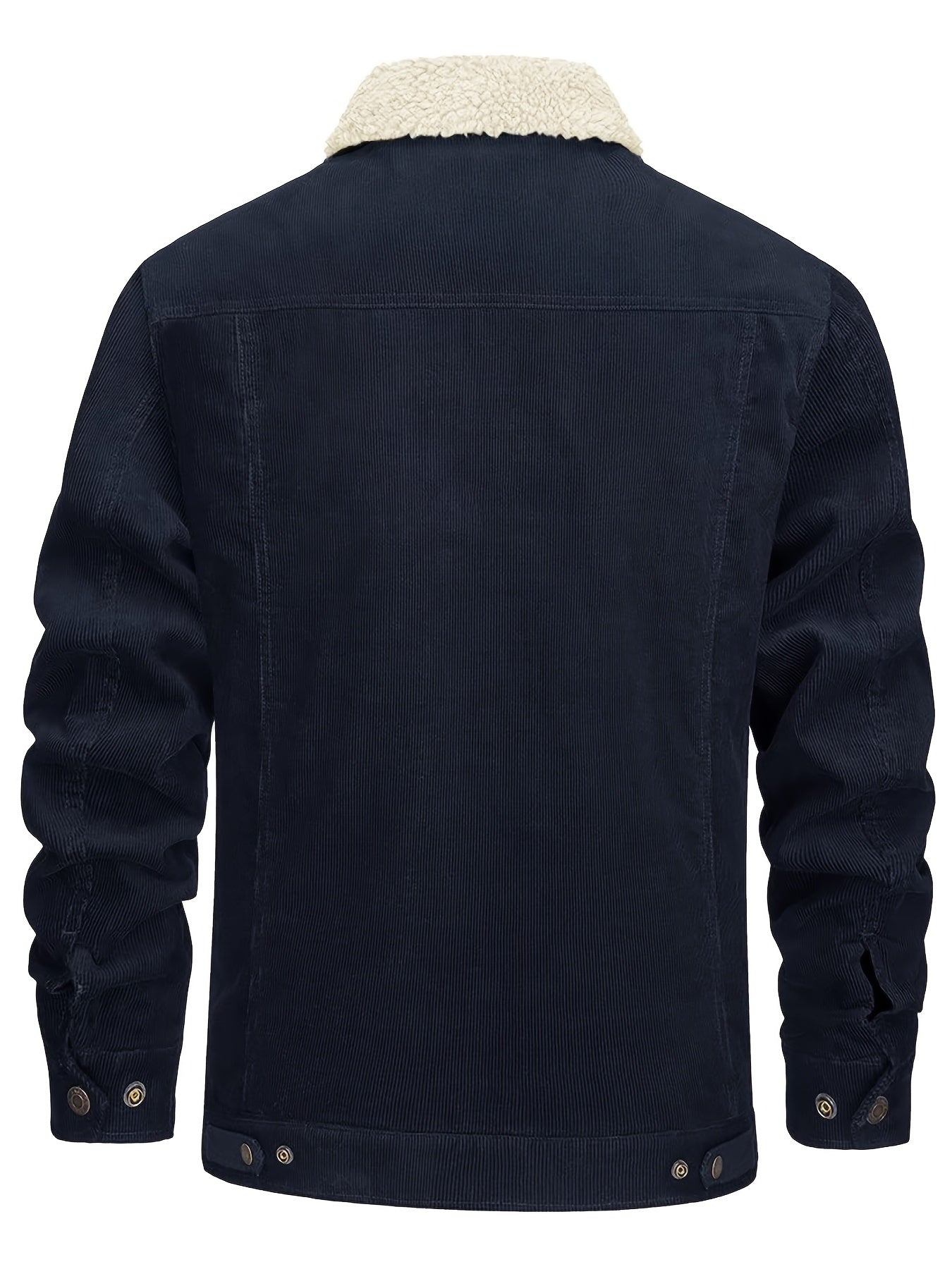 EKLENTSON Mens Winter Corduroy Jacket With Sherpa Lined Warmth TruckerWorkwearStyle