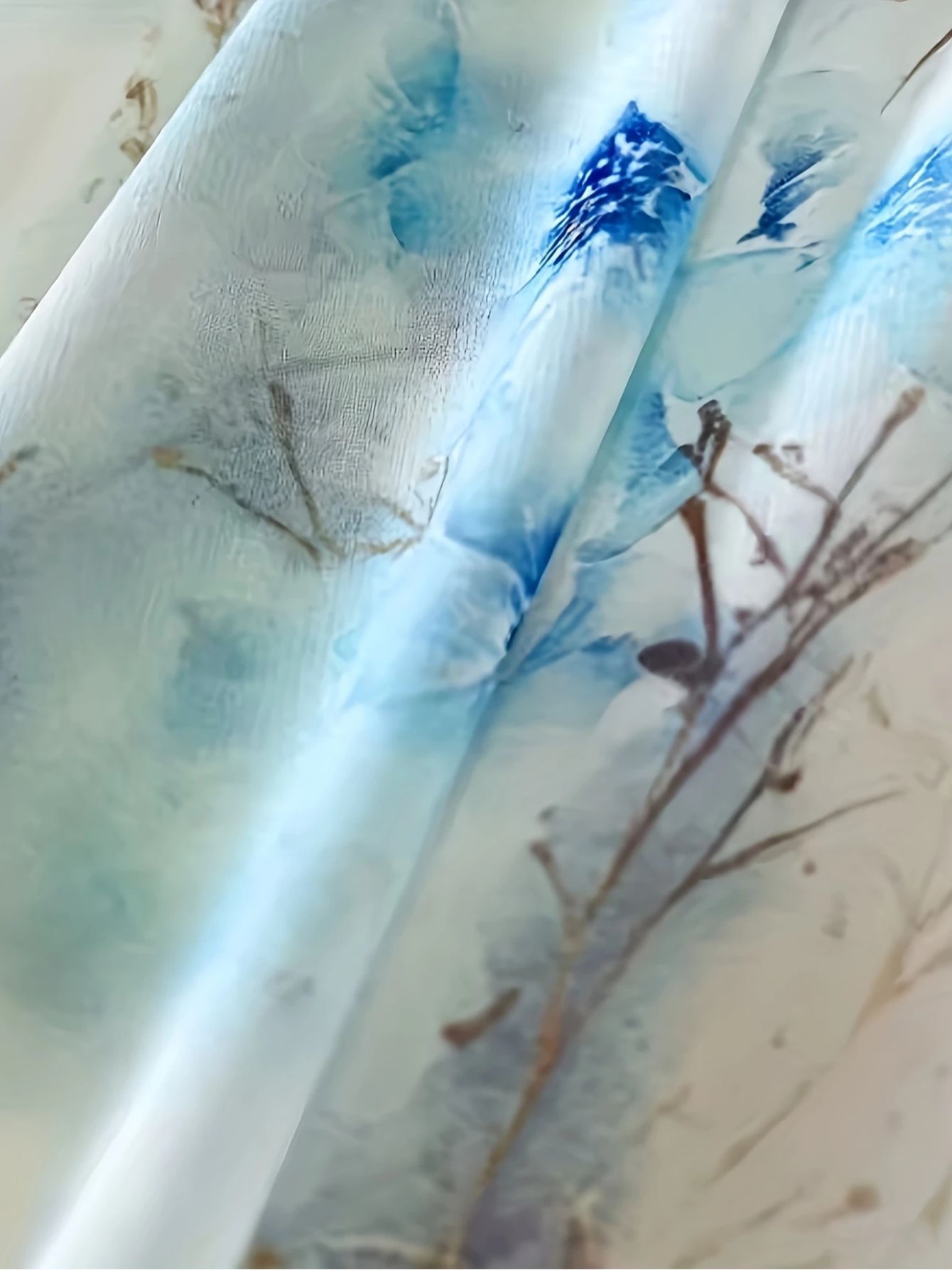 Elegant Women's Bohemian Floral Print V-Neck Long Sleeve Dress - Lightweight Flowy A-Line Maxi with Puff Sleeves, Machine Washable, for Spring Summer Fall Casual & Formal Events, Parties, Dates, Date Night Outfit, Party Attir