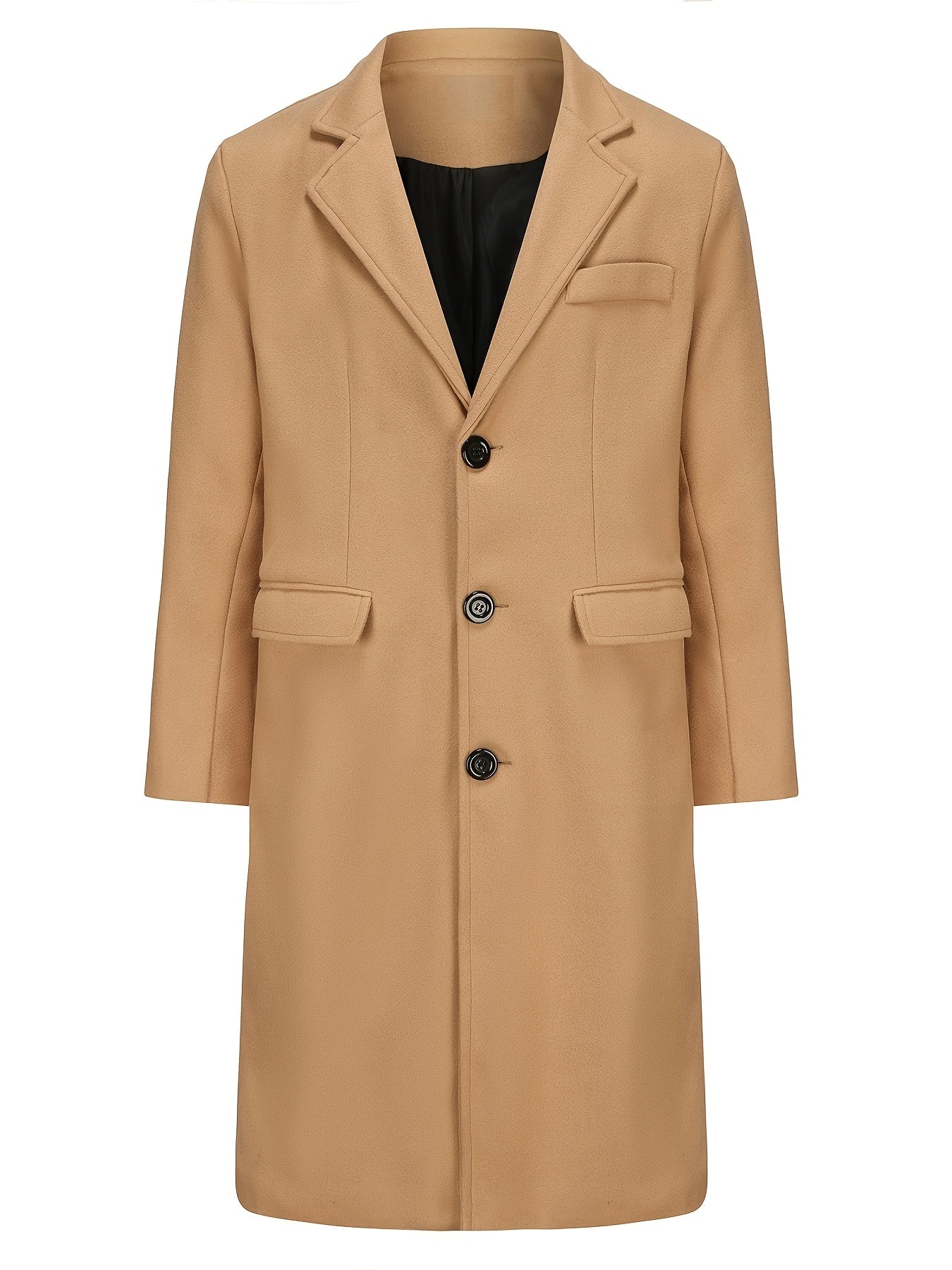 Mens Single Breasted Trench Coat For Winter And Spring